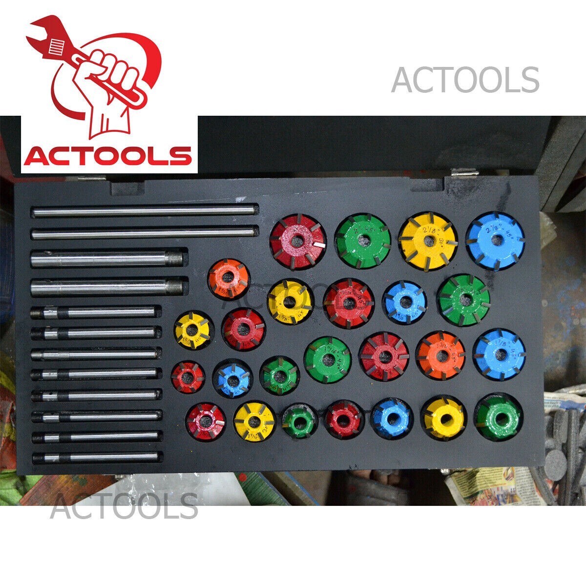 Valve Seat Cutter Set Carbide Tipped 37 For Chevy, Ford.gmc ,Caterpillar ,Komtus