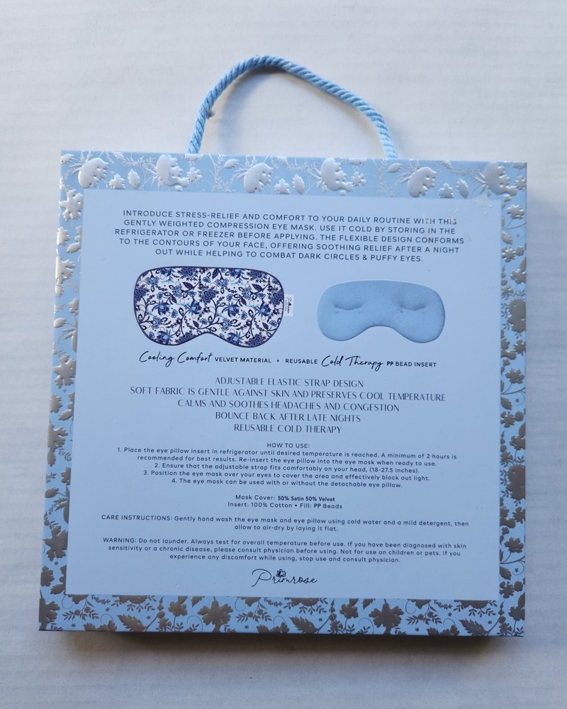 Therapeutic Compression Eye Mask with Removable Cooling PP Bead Insert