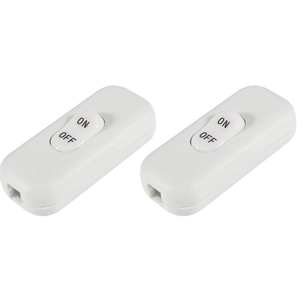 Inline Cord Switch, PLUSPOE 2-Pack on off Button Control Lamp Appliance Switch f