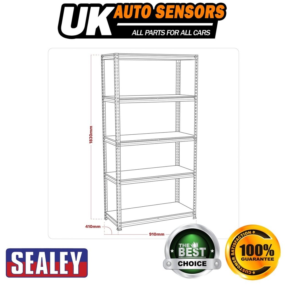 Sealey 5-Level Racking Unit 200kg Capacity Per Level AP7200