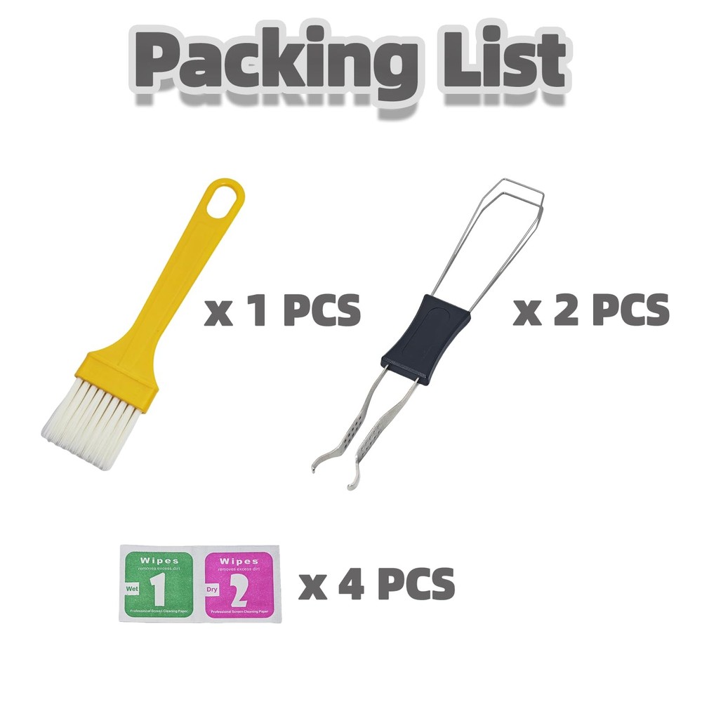 Atdcoek Keycap Puller & Switch Set with Keyboard Cleaning Brush Black