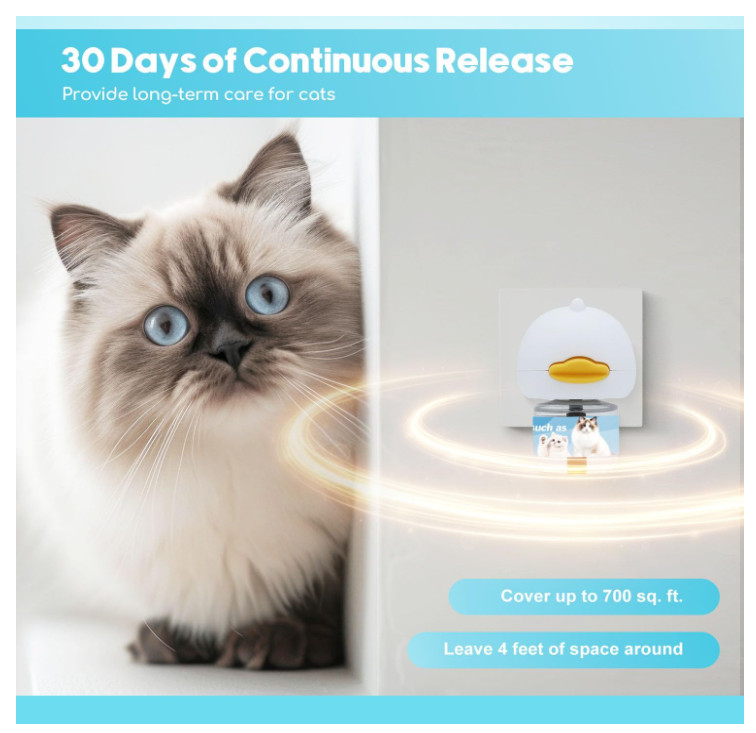 Duasdne Cat Calming Diffuser 2 Pack Cat Pheromones Calming Diffuser Refill Helps