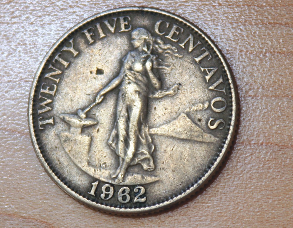 1962 Philippines 25 Centavos