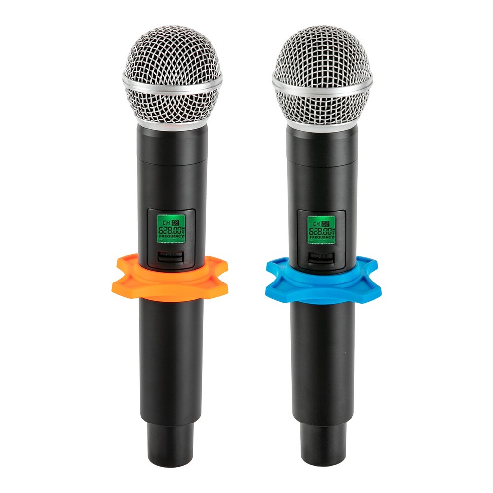 6-8 H Rectangular Cordless Wireless Microphone System 4 Channels for Conference