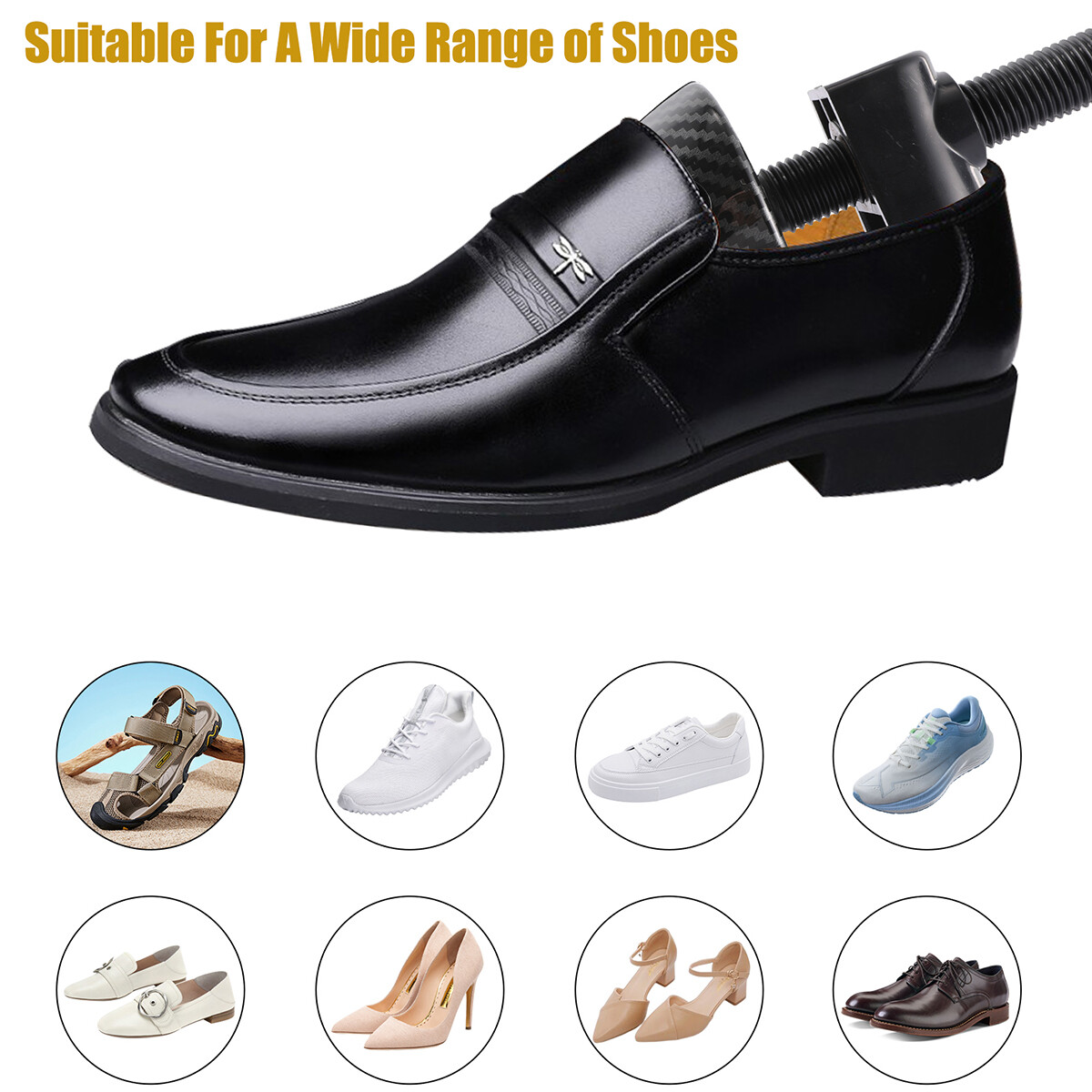 2-Way Adjustable Shoe Stretcher Boot Men Women Size Shaper Expander Widener