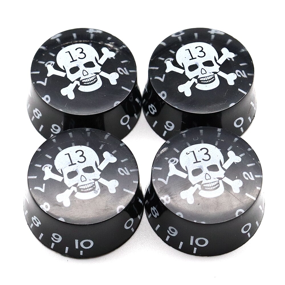 4Pcs Skull Head Guitar Knobs Speed Volume Tone Control Knobs For LP Guitar part