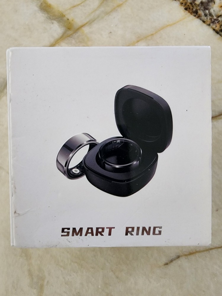 Smart Ring Fitness Tracker Size #9 w/ Charging Case USB-C Open Box