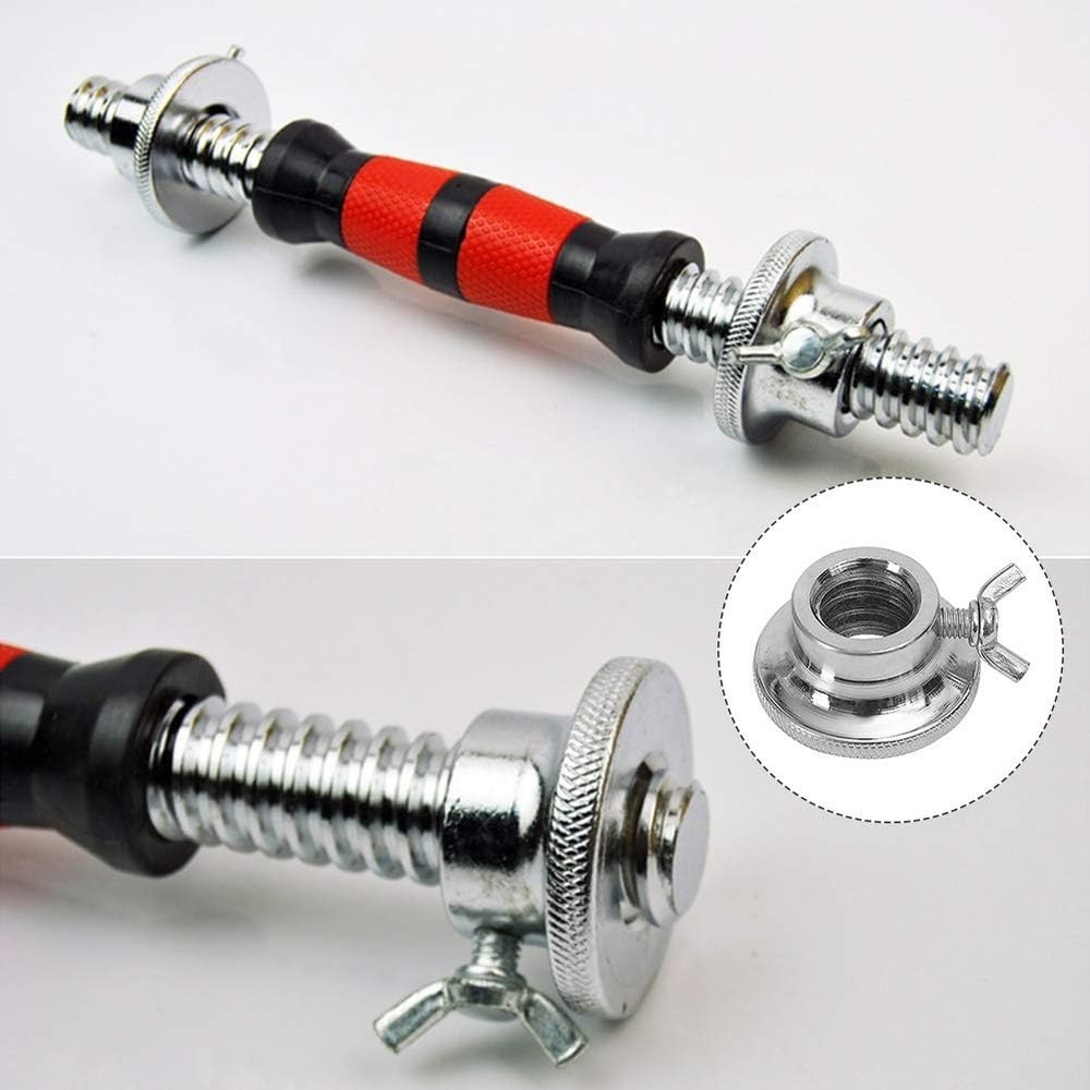 Cast Iron 2-Pack 0.91" Barbell Spin-Lock Collars for Ultimate Stability