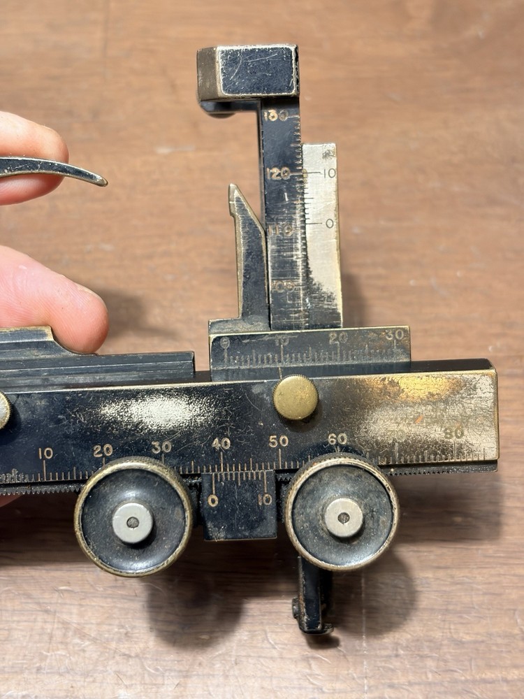 Vtg Spencer Mechanical Stage Microscope Caliper Accessory for Laboratory