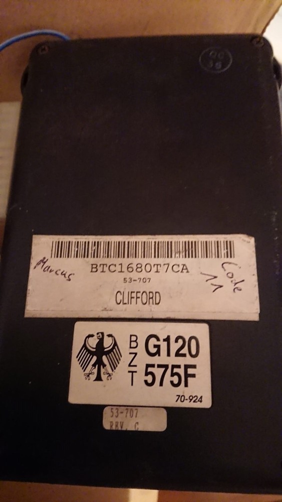 CLIFFORD AVANTGUARD III - ALARM SYSTEM - FB - OLD SCHOOL - RARE - INCL. CODE