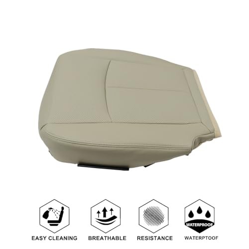 Front Driver Side Bottom Replacement Perforated Seat Cover Wheat Tan
