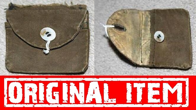 Document pouch, calico liner, + document RKKA WW2, reproduction