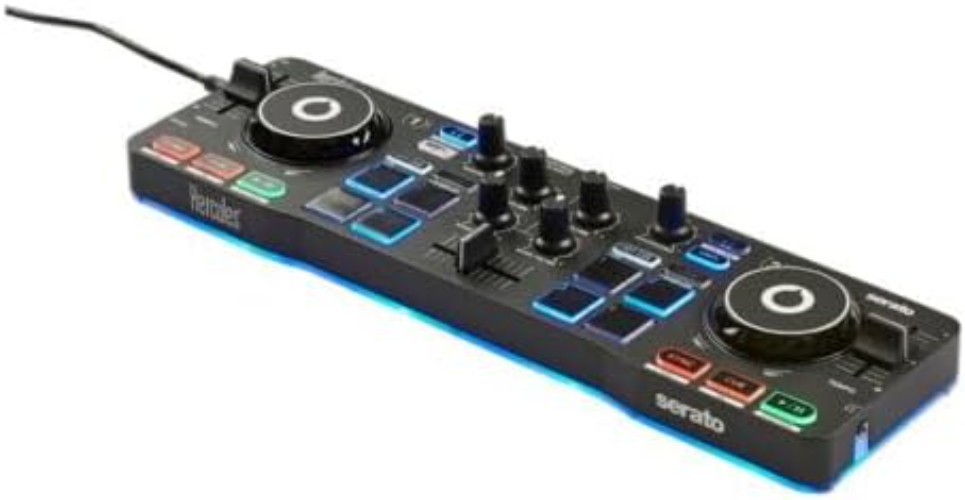 Serato DJ Lite Controller with Touch-Sensitive Jog Wheels