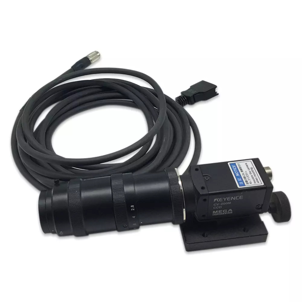 Keyence CV-200M Charge-Coupled Device Camera | 1/3" CCD Sensor, C-Mount Lens