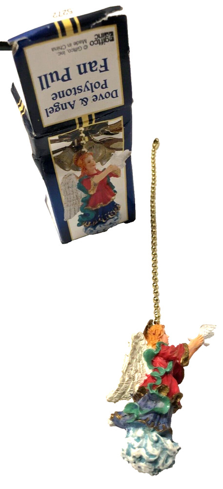 Angel with Dove Figure Fan Pull