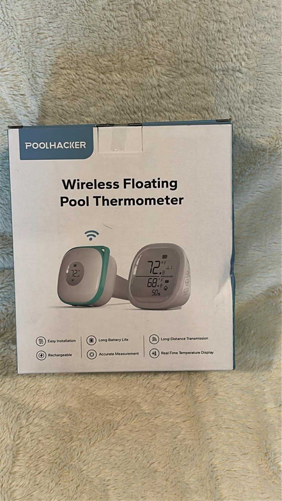 Poolhacker Wireless Floating Pool Thermometer - YC033 - Rechargeable, Real-Time