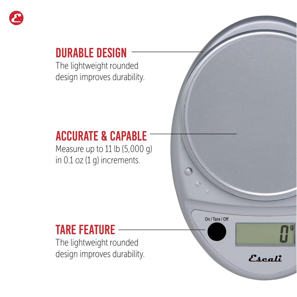 Escali Primo Digital Food Scale Multi-Functional Kitchen Scale and Baking Sca...