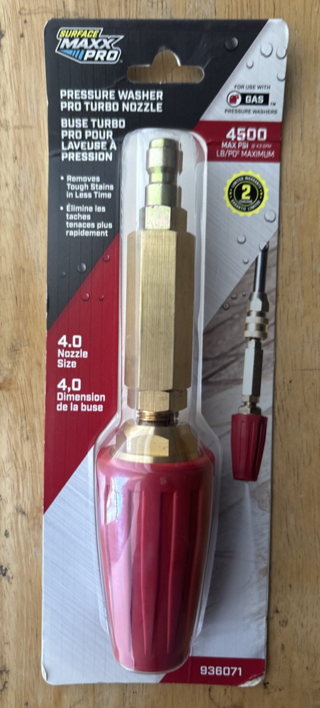 Surface Maxx Pro (SGY-PWA76) - Pressure Washer Turbo Nozzle 4500 PSI (936071)