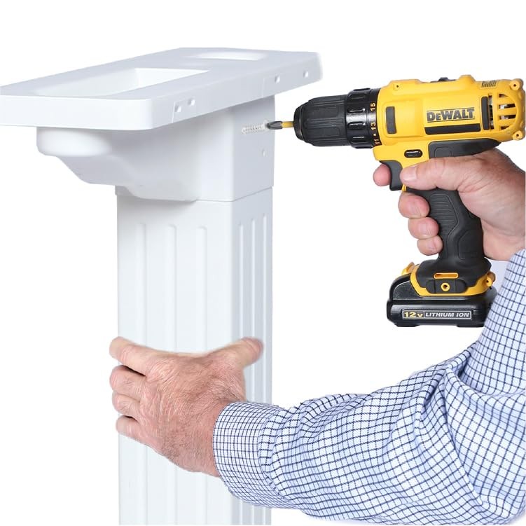 , Craftsman Mailbox & Post Kit, Large Outdoor Mailbox, Durable Plastic, Easy ...