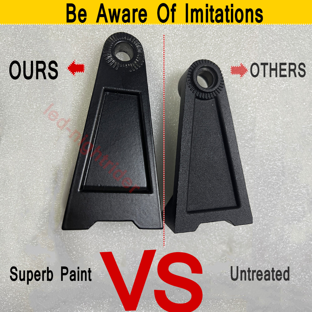 2x LED Light Bar Mounting Brackets 360° Side Rotating Al Alloy Holder Universal