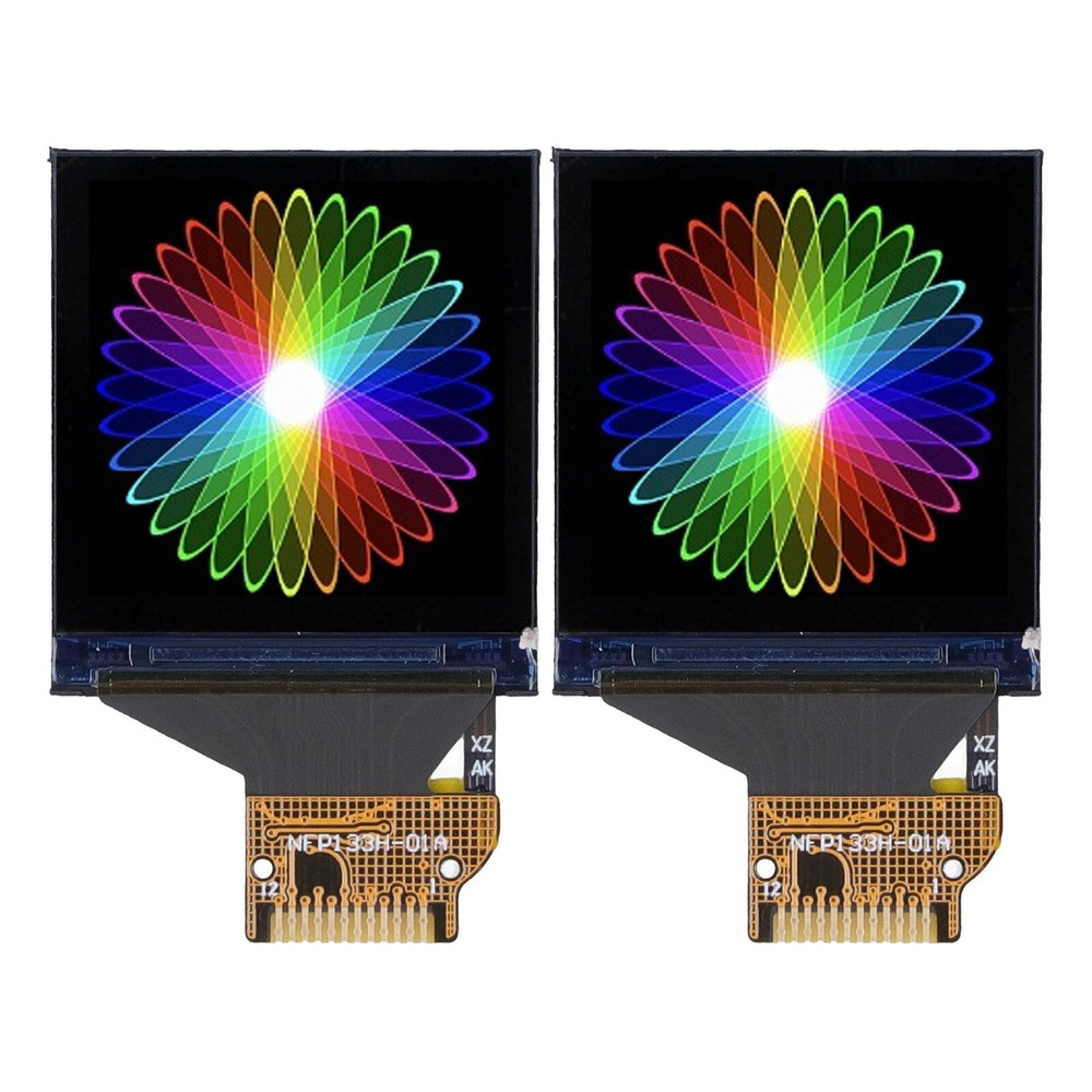 2PCS 1.3in TFT Color Screen with SPI Interface 240x240 IPS Display Module