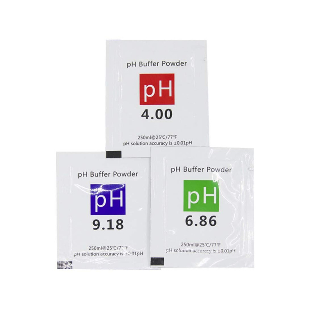 PH Calibration Powder 18Pk Buffer Solution Packets 4.00 6.86 9.18 For Meters