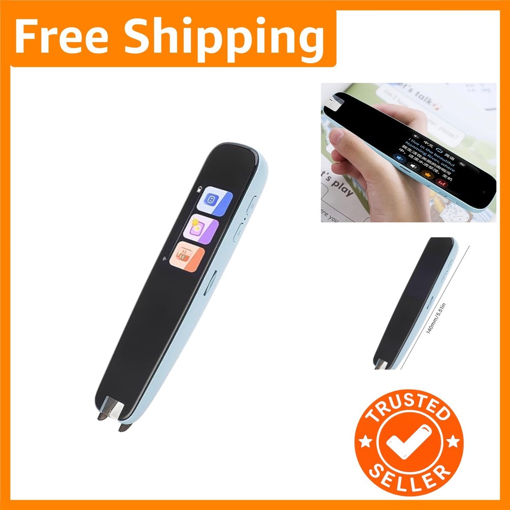 Smart Language Translator Scanner Pen - Portable Dictionary for English Learning