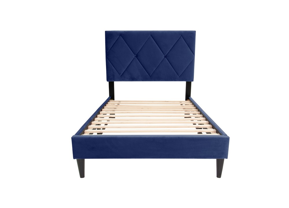 Twin Bed in Navy Blue