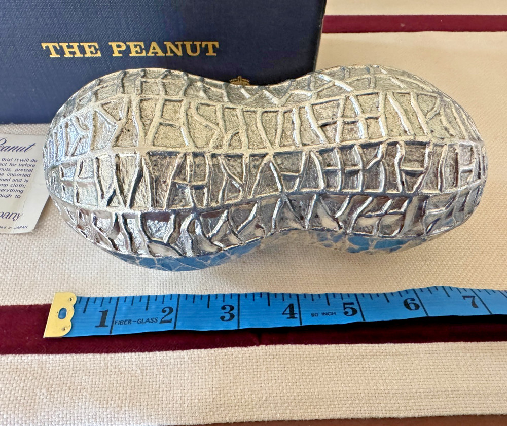 VTG FB Rogers THE PEANUT Silver Plated/Gold Plated Interior Peanut Shaped Dish