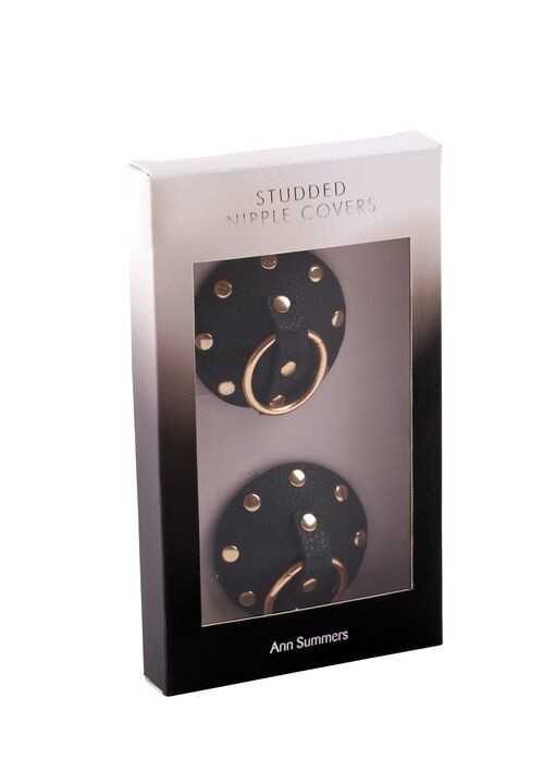 Ann Summers Studded Nipple Covers (1 pair) Boxed Black