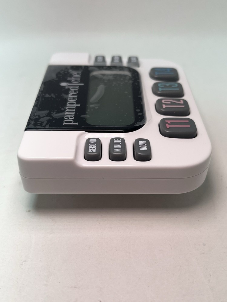 The Pampered Chef Digital Kitchen White Timer Model 100479 TIMER ONLY
