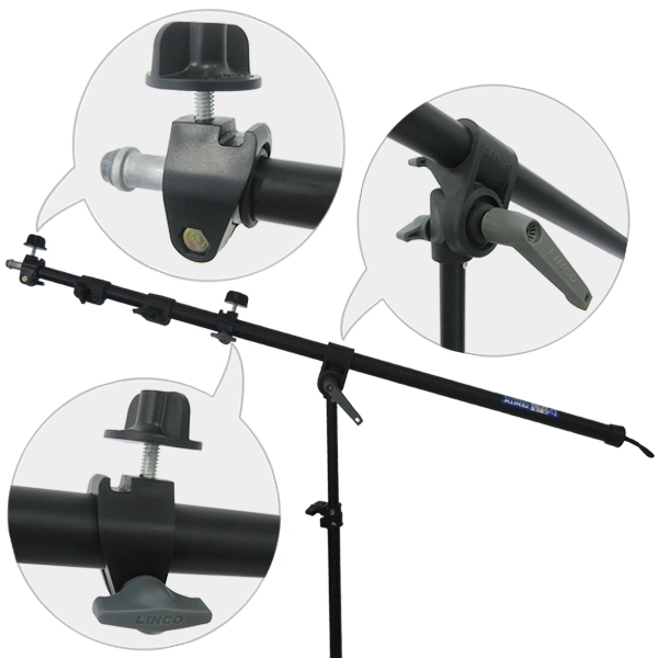 BW Backdrop Support Stand Photography Studio Video Softbox Lighting 3 Kit Linco