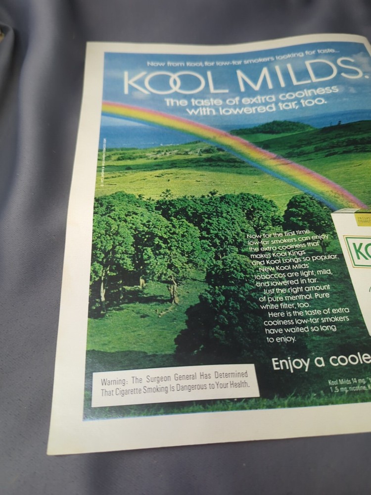 Kool Milds Advertisement 1970s