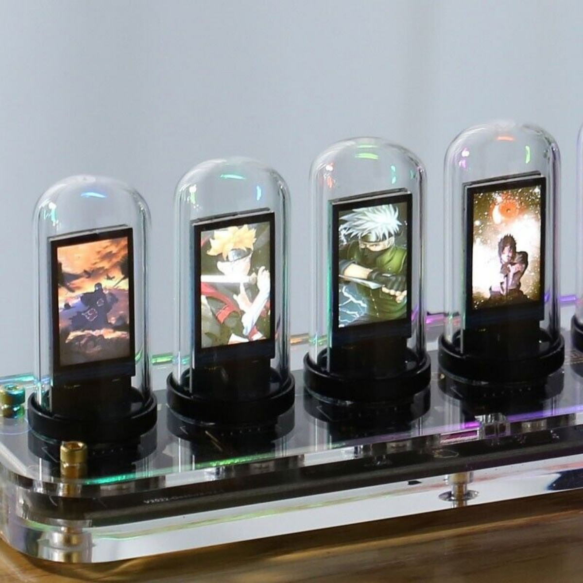 NovelLife Tube-RGB Pseudo Glow Tube Clock Desktop E-sports Room Decoration Gift