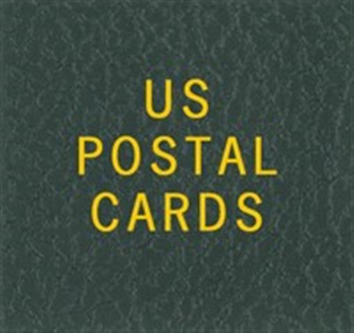 1 Gold Label For US Postal Cards Album / Slipcase Scott Fit Green Binders New