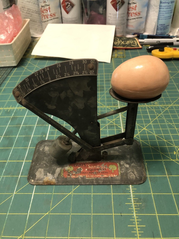 Antique Metal Egg Scale