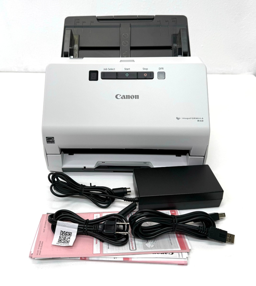 Canon imageFORMULA R40 Office Document Scanner PC Mac, Color Duplex Scanner