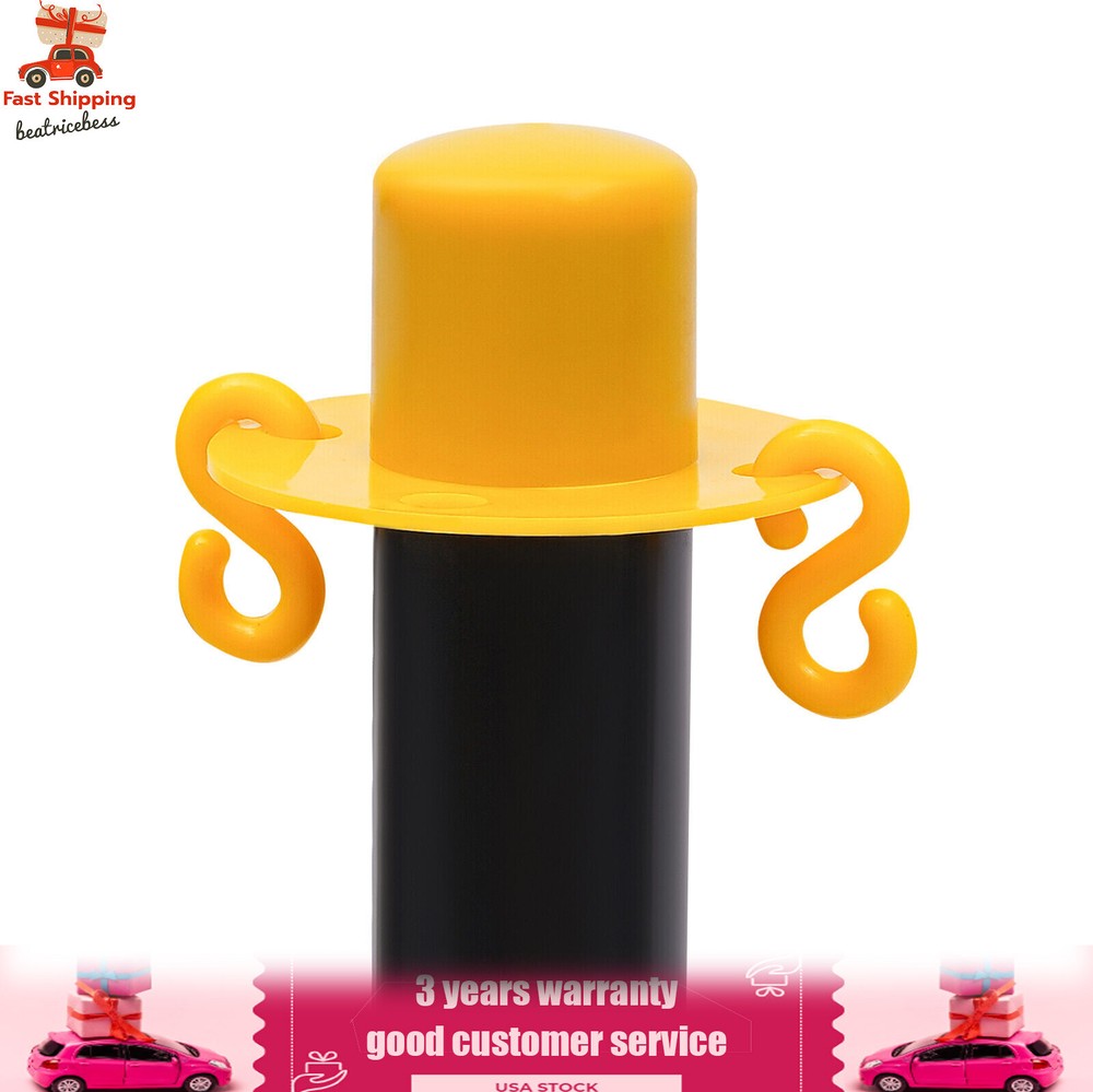 6 Pack Traffic Cones Adjustable Delineator Post Portable Parking Pole W/ Chains