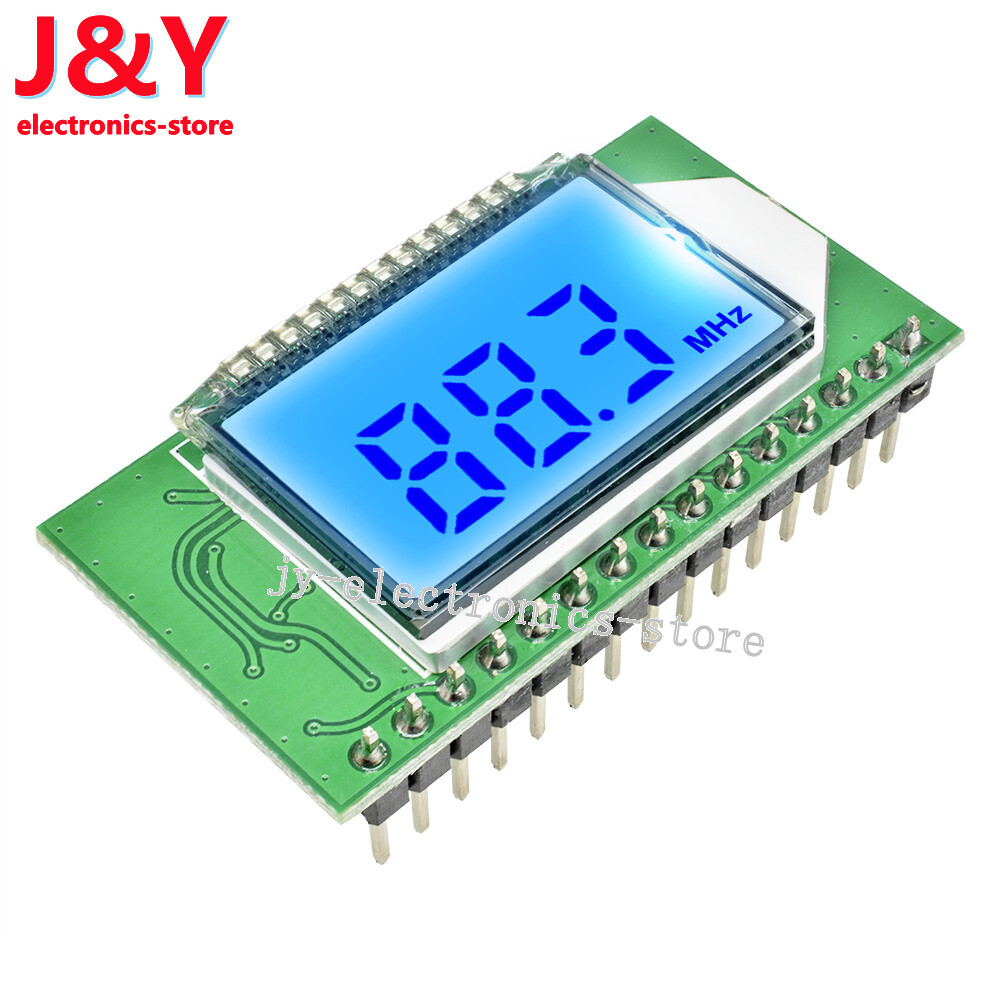 PLL LCD 87-108MHZ FM Radio Receiver Digital Module Wireless Microphone Stereo