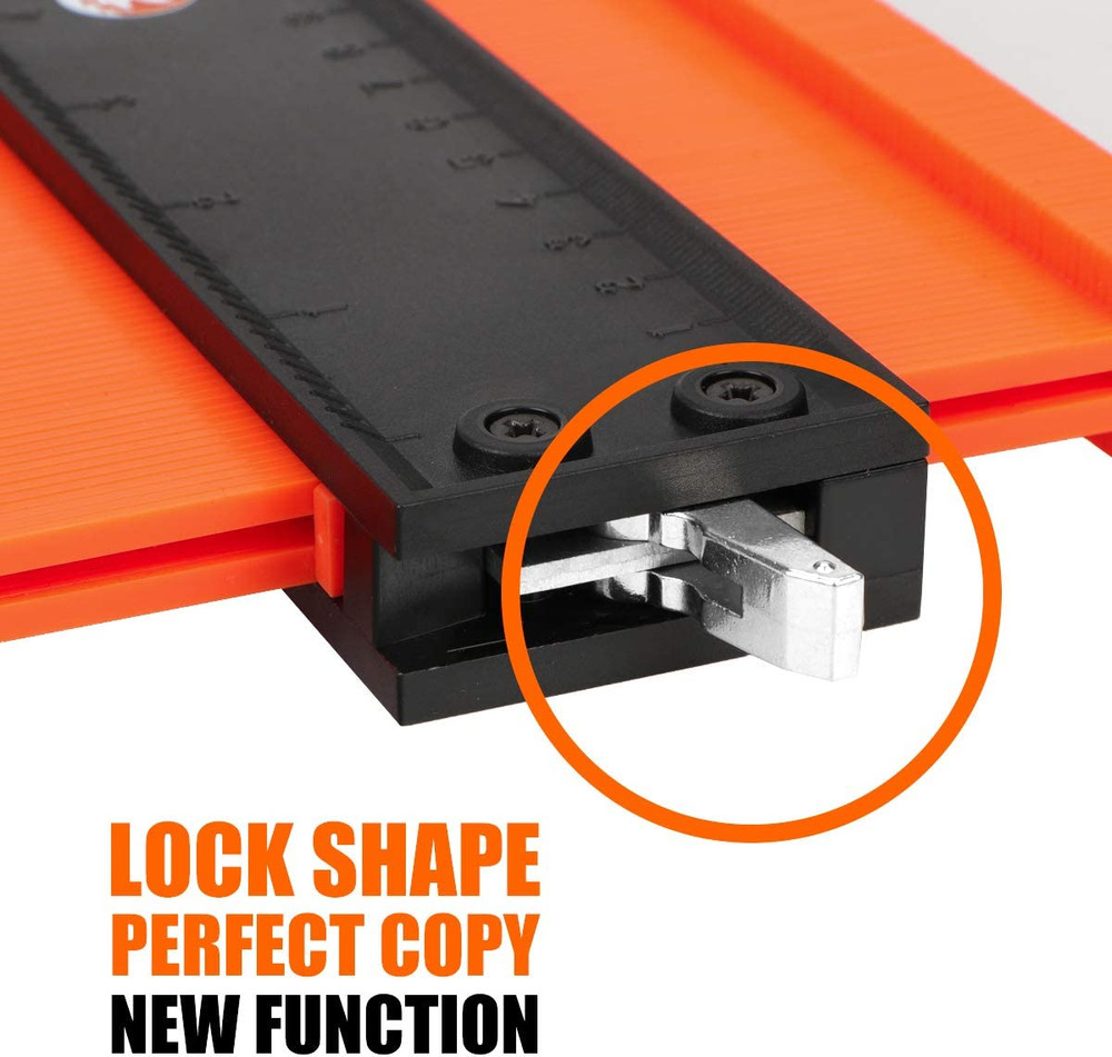 Contour Gauge (5 Inch Lock) Profile Tool- Adjustable Lock-Precisely Copy Irregul