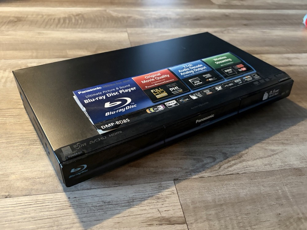 Panasonic DMP-BD75 Blu-Ray/DVD Player - No Remote - Tested & Working