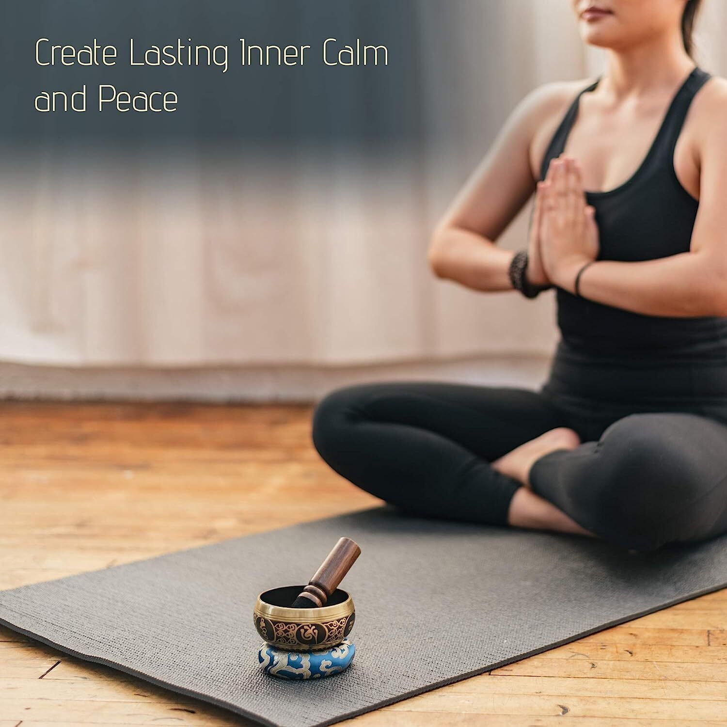 4" Tibetan Singing Bowl Set with Gift Case, Sound Bowl, Meditation Bowl, Nepal