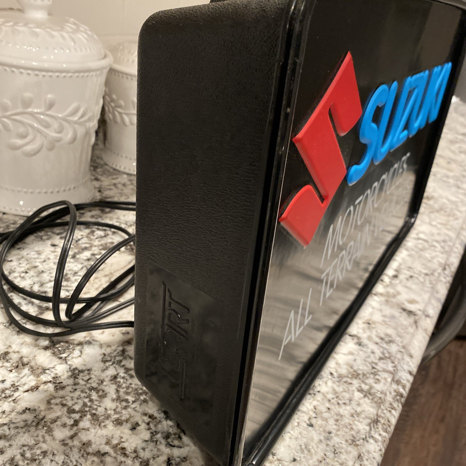 1980s Vintage Suzuki RM Dealer Lighted Sign Motorcycle ATV Quadzilla 4 Wheeler😳