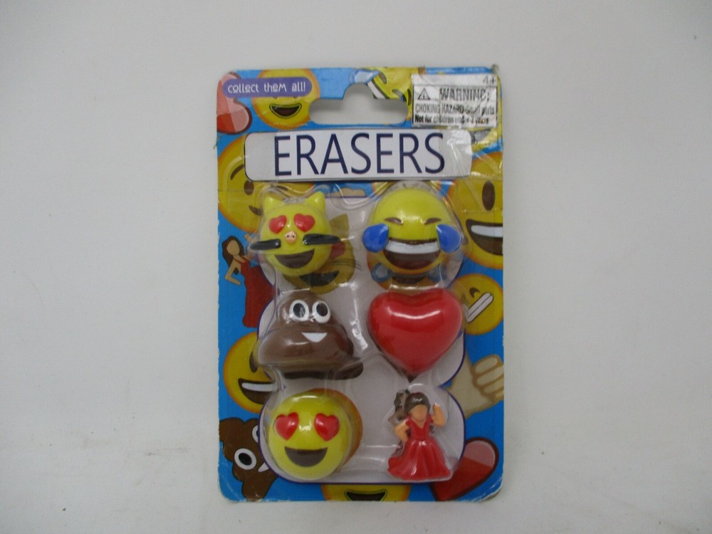 Emoji Erasers (6 Pack)