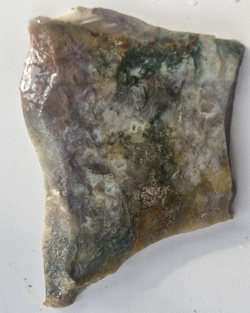 Moss Agate Lapidary Slab 141 Grams