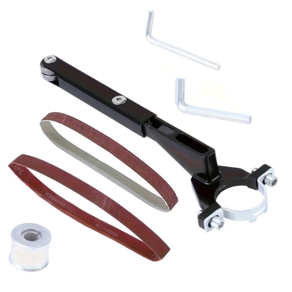 Belt Sander Conversion Adapter Unit For Angle Grinder Metal Wood Sanding Kit