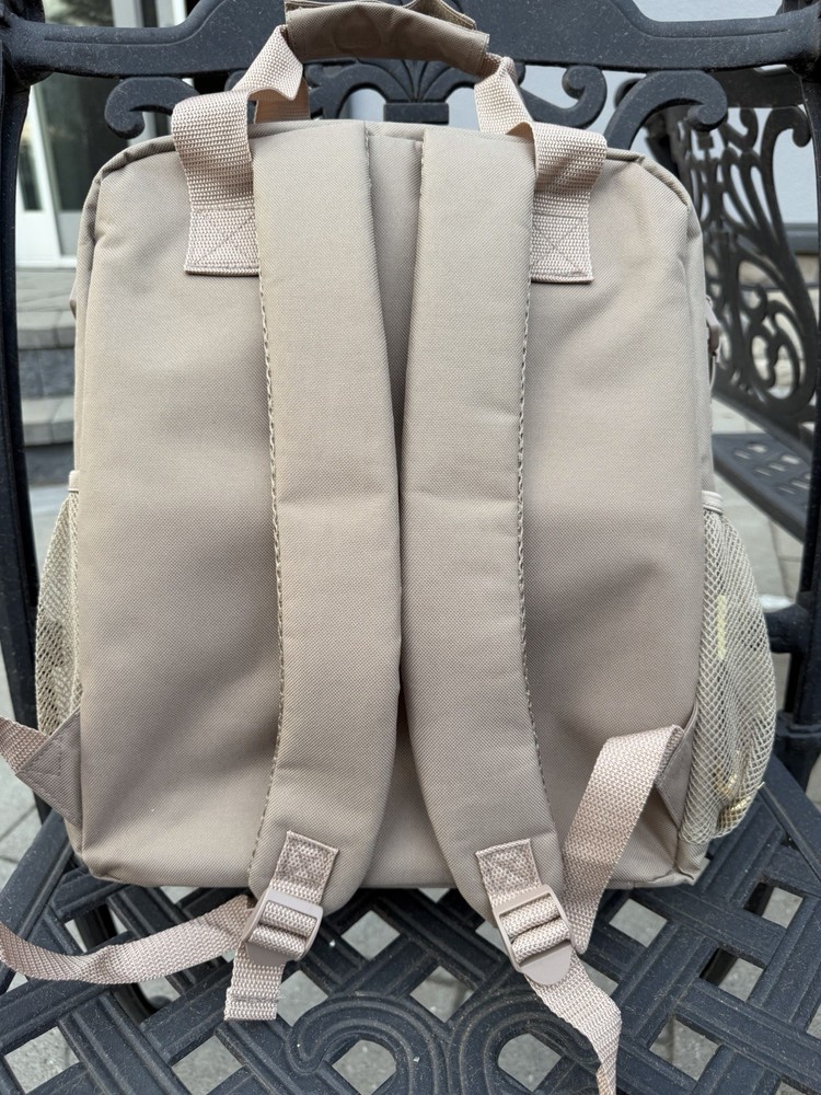 Paxman Tan Insulated Backpack With Padded Straps & Outer Pocket Backpack ONLY