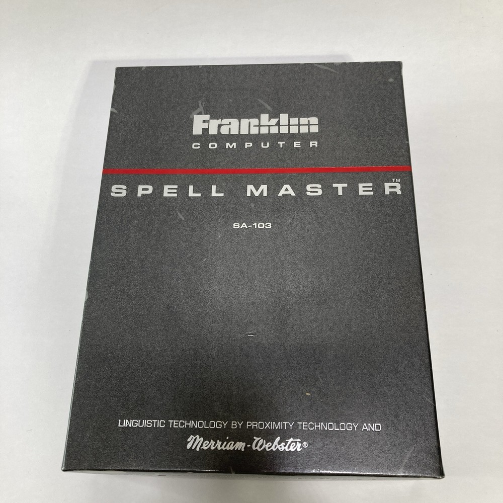 Franklin Computer Spell Master SA-103 NEW Linguistic Technology Lexicon 80,000