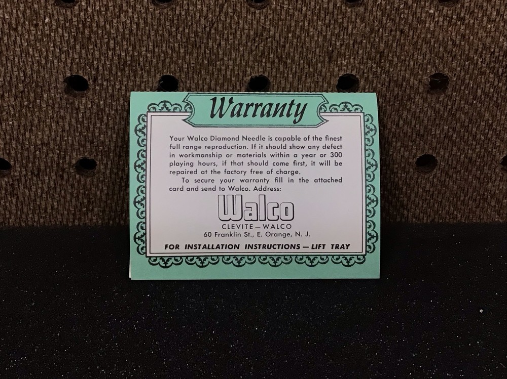 WALCO Phonograph Needle W-103STDS, New (HB)