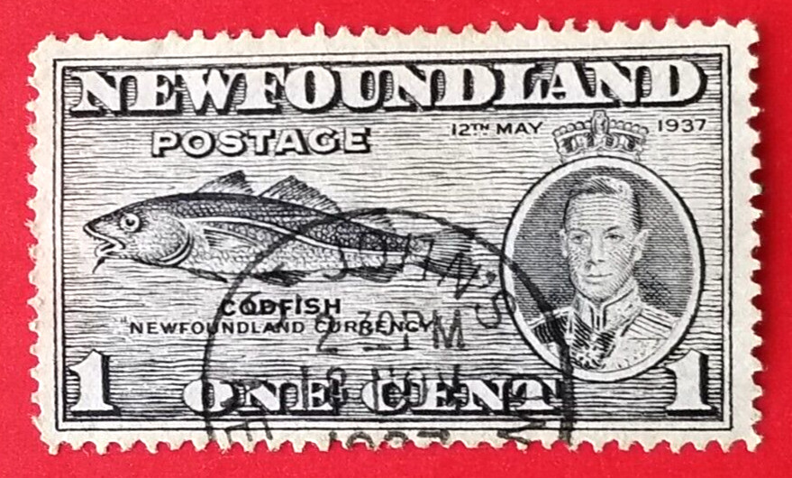 Canada Newfoundland #233 Long Coronation Issue - Codfish Used